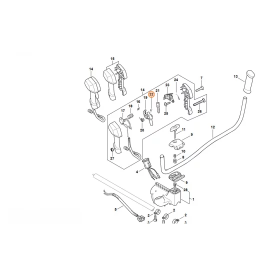STIHL   Sprężyna ramieniowa 4867 182 4500